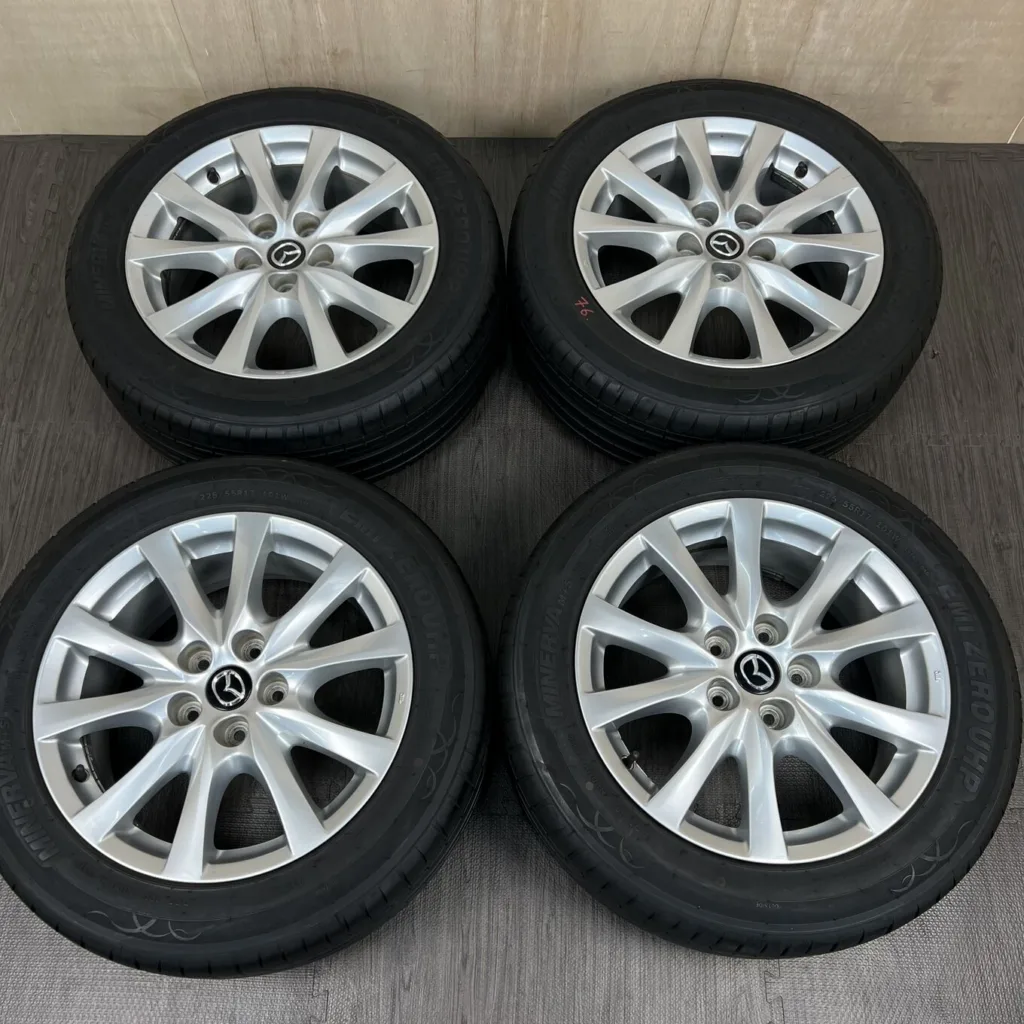 中古 マツダ ホイール 17×7.5J PCD 5x114.3 ET50 #76D40426の実物写真（1枚目）