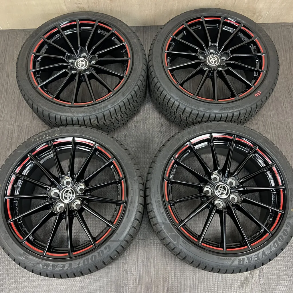 中古 トヨタ YARIS GR ホイール 18×8.0J PCD 5x114.3 ET45 #170D40426の実物写真（1枚目）