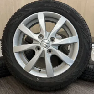 中古 MAXRUN EFFICIA + スズキ タイヤ・ホイールセット 155/65R14 · 14×4.5J PCD 4x100 ET45 #139S40426の実物写真（1枚目）