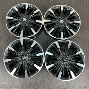 中古 スズキ MK53S ホイール 15×4.5J PCD 4x100 ET45 #0471AD000926の実物写真（1枚目）