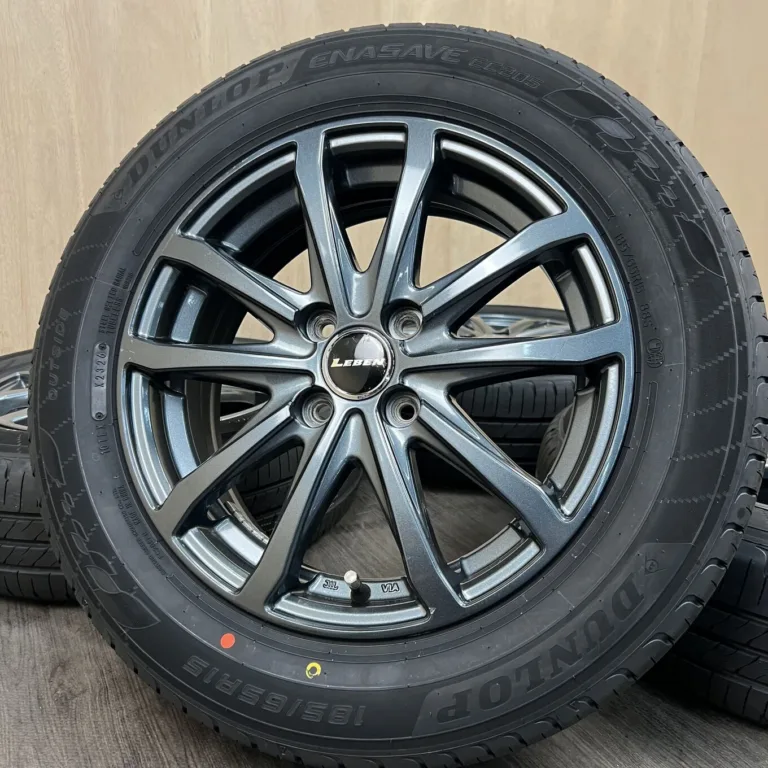 DUNLOP ENASAVE EC205 + DUNLOP LOFIDA XM14 タイヤ・ホイールセット 185/65R15 · 15×5.5J PCD 4x100 ET45 #0509AS000926の実物写真（1枚目）