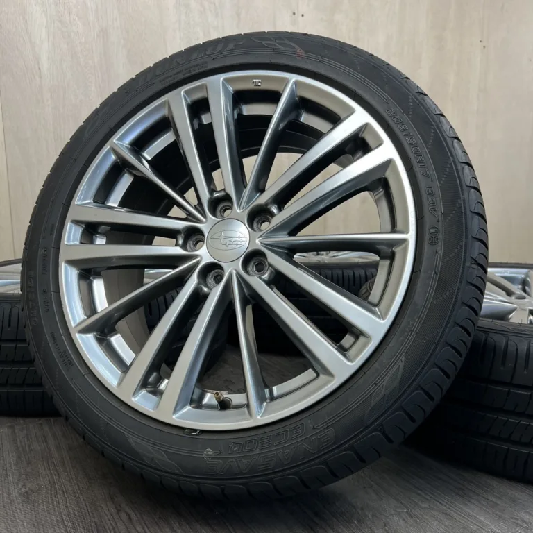 中古 DUNLOP ENASAVE EC204 + スバル XV, IMPREZA タイヤ・ホイールセット 205/50R17 · 17×7.0J PCD 5x100 ET48 #0324AS000926の実物写真（1枚目）