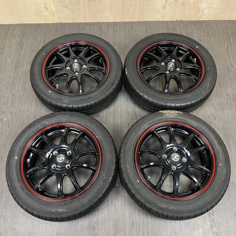 中古 BADX S-HOLD ホイール 15×4.5J PCD 4x100 ET45 #0010AD020926の実物写真（1枚目）