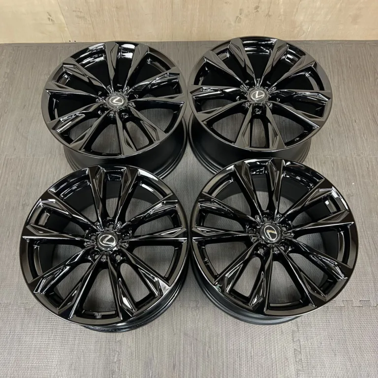 中古 レクサス IS F SPORT ホイール 19×8.5J PCD 5x114.3 ET45 · 後輪 9.5J ET60 #0045AD060926の実物写真（1枚目）