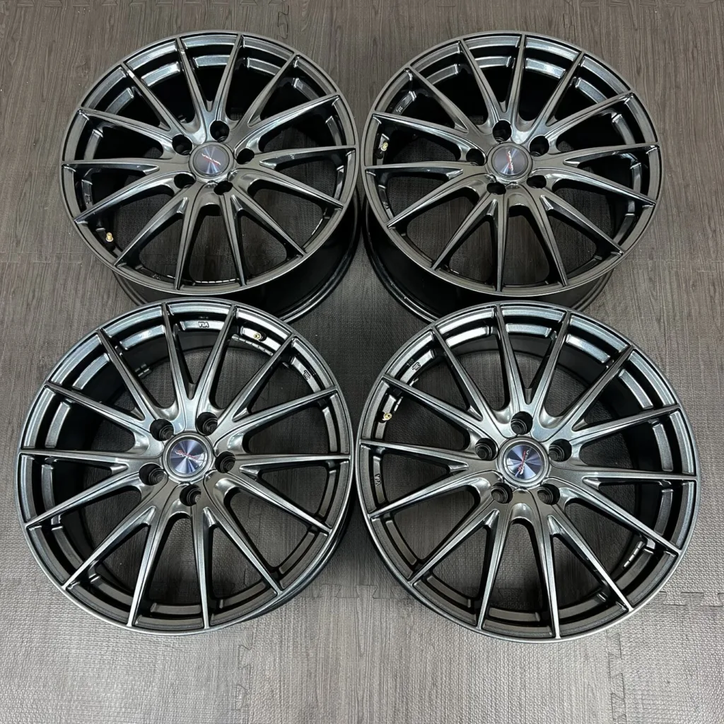 中古 WEDS VELVA SPORT Z ホイール 18×7.5J PCD 5x114.3 ET38 #0048AD030926の実物写真（1枚目）