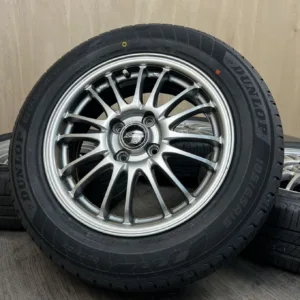 DUNLOP ENASAVE EC205 + A-TECH SCHNEIDER タイヤ・ホイールセット 185/65R15 · 15×5.5J PCD 4x100 ET28 #0506AS000926の実物写真（1枚目）