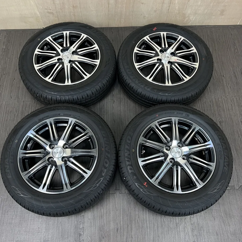 中古 WORK PROMISING ホイール 15×5.5J PCD 4x100 ET50 #203D020426の実物写真（1枚目）