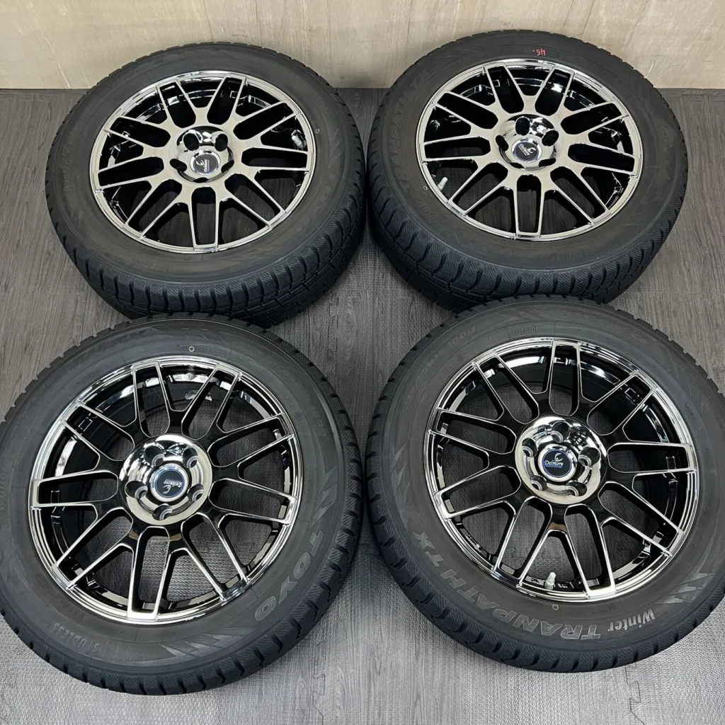 中古 WEDS DELMORE ホイール 18×7.5J PCD 5x114.3 ET35 #0322AD000926の実物写真（1枚目）
