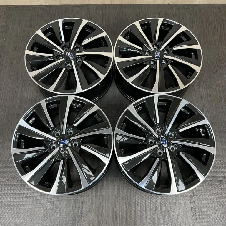 中古 スバル LEVORG VN STI SPORT ホイール 18×7.5J PCD 5x114.3 ET55 #006AD050826の実物写真（1枚目）