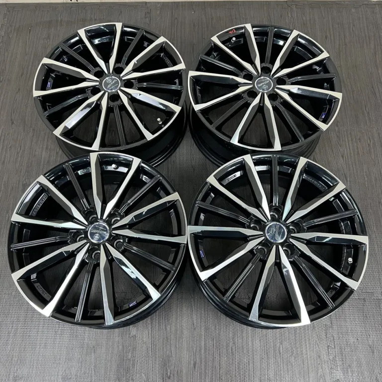 中古 KYOHO SMACK VALKYRIE ホイール 18×7.0J PCD 5x114.3 ET38 #417D40925の実物写真（1枚目）