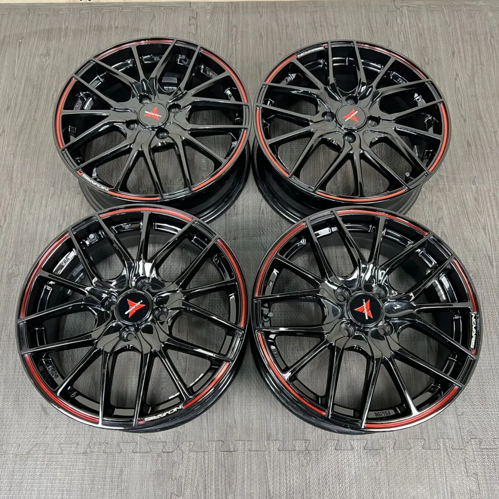 中古 WEDS NOVARIS ROHGUE SH ホイール 16×6.0J PCD 4x100 ET42 #440D40925の実物写真（1枚目）
