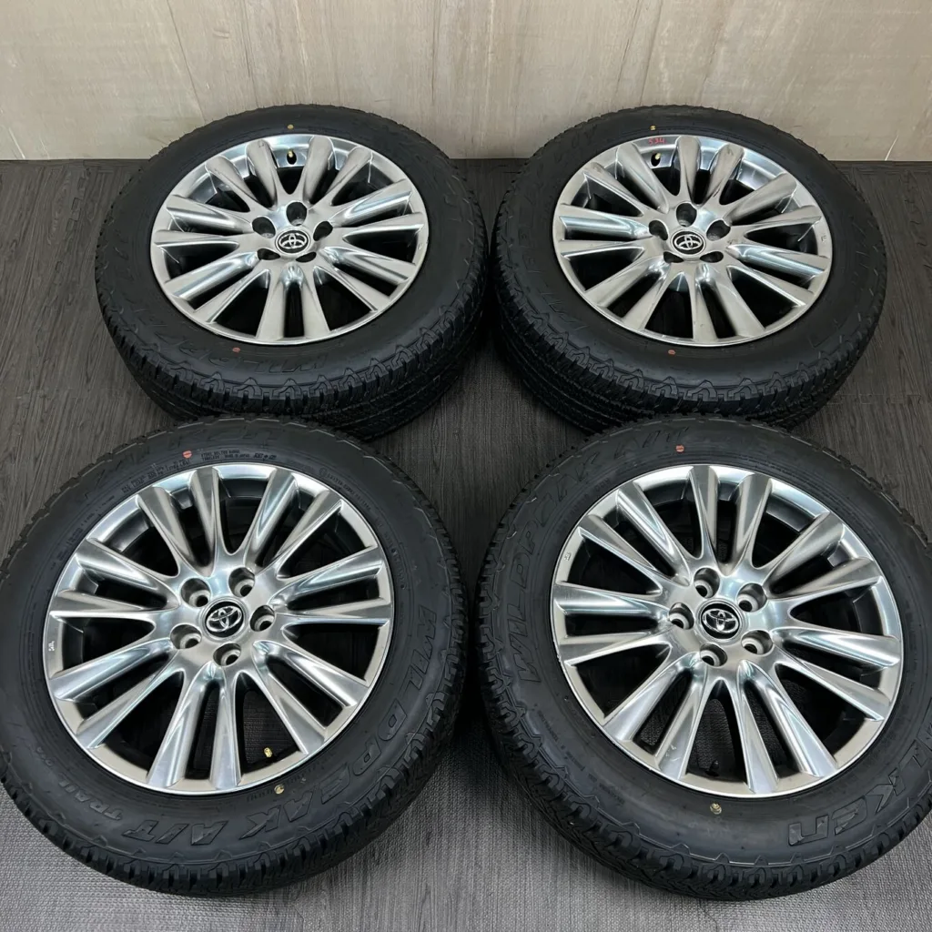 中古 トヨタ HARRIER 60 ホイール 18×7.5J PCD 5x114.3 ET45 #534D40925の実物写真（1枚目）
