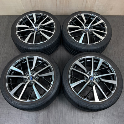 中古 スバル WRX S4 ホイール 18×8.5J PCD 5x114.3 ET55 #25D40426の実物写真（1枚目）