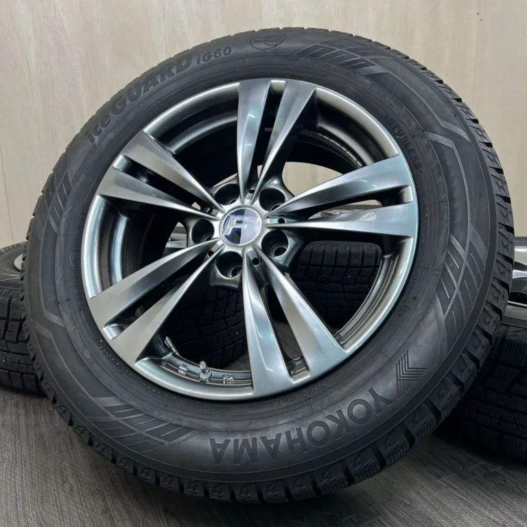 中古 YOKOHAMA ICE GUARD IG60 + LEHRMEISTER L-F LOUNGE タイヤ・ホイールセット 225/60R17 · 17×7.5J PCD 5x114.3 ET45 #530S40925の実物写真（1枚目）