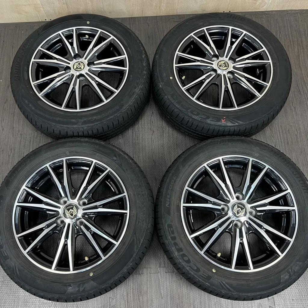 中古 WEDS RIZLEY ホイール 15×5.5J PCD 4x100 ET42 #0314AD000926の実物写真（1枚目）
