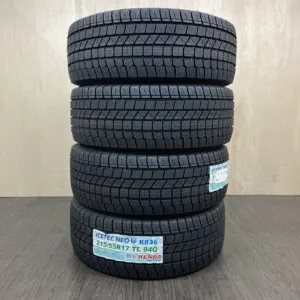 中古 KENDA ICETEC NEO KR36 冬用タイヤ 215/55R17 #46T40426の実物写真（1枚目）